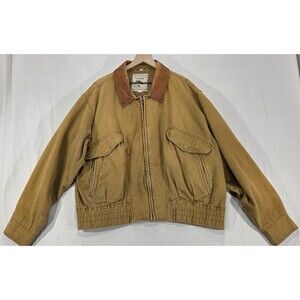 M. Julian Men's Barn Coat Canvas Chore Jacket Workwear Vintage 80s 90s Brown XL